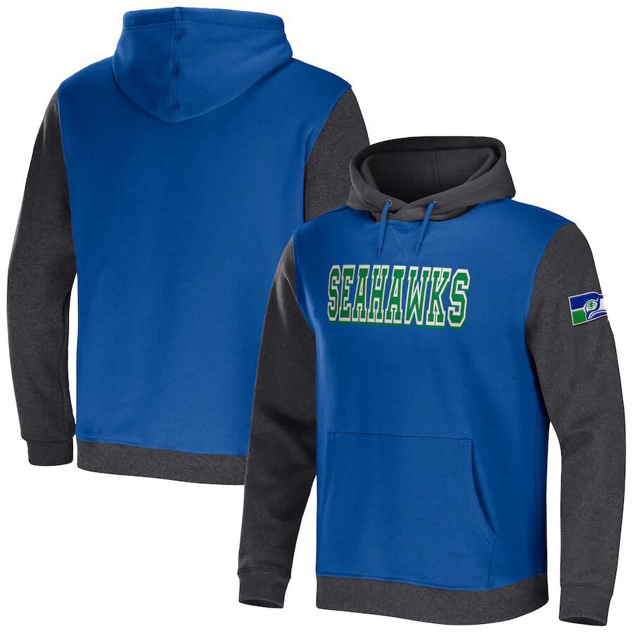 Men 2023 NFL Seattle Seahawks blue Sweatshirt style 2->seattle seahawks->NFL Jersey